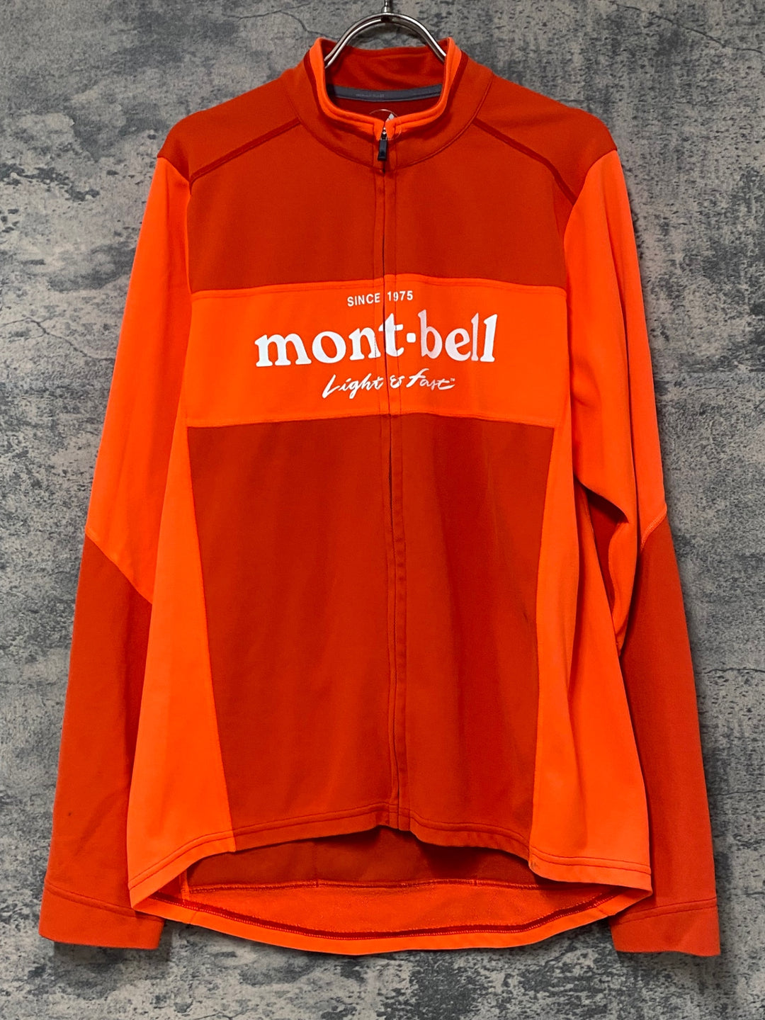 KF256 モンベル mont-bell 長袖 サイクルジャージ オレンジ XL