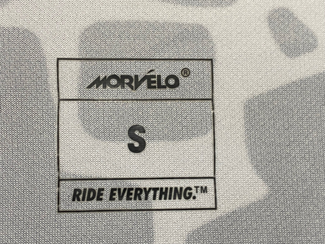 JA642 モーヴェロ MORVELO 長袖 サイクルジャージ 白 黒  S