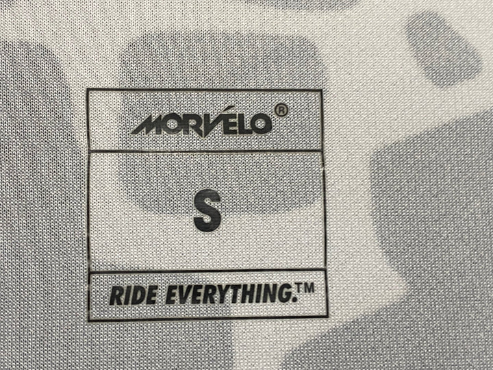 JA642 モーヴェロ MORVELO 長袖 サイクルジャージ 白 黒  S