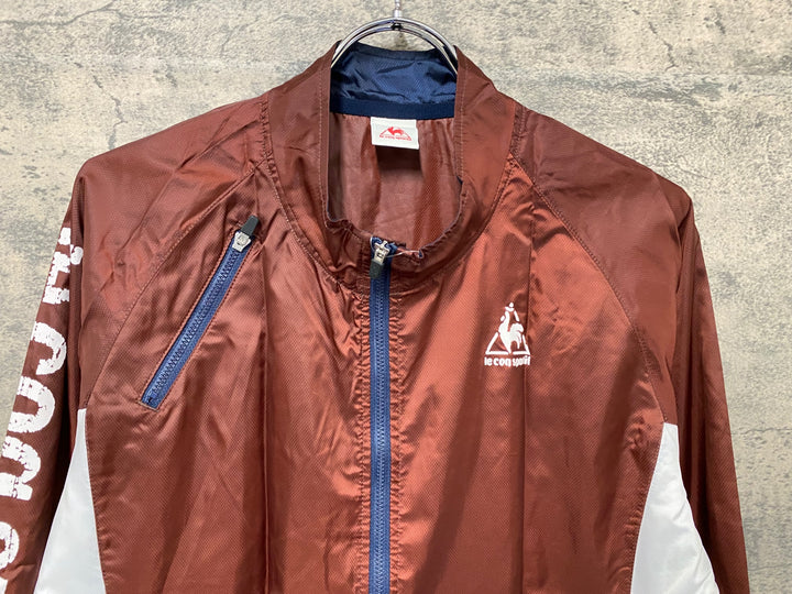 KC989 ルコックスポルティフ le coq sportif 長袖 ウィンドブレーカー バーガンディー L ※ロゴ剥げ