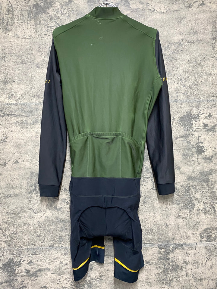 KJ159 サンボルト SUNVOLT 長袖 ワンピース 緑 XL 裏起毛 ほつれあり