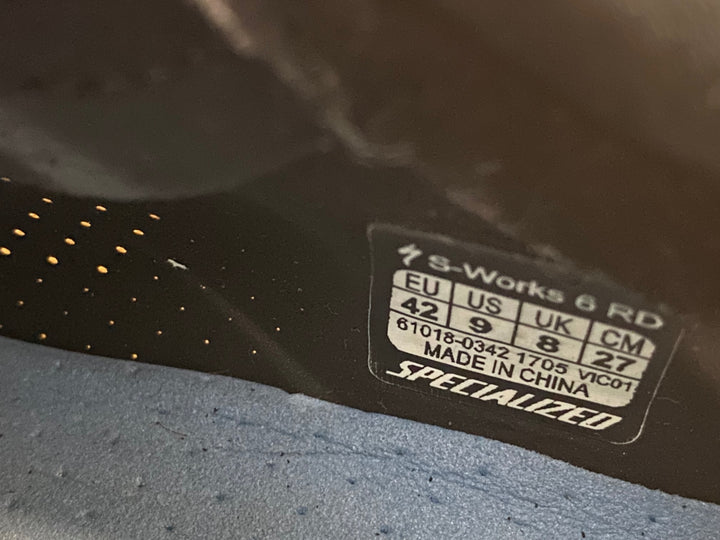 KP334 スペシャライズド SPECIALIZED S-WORKS RD 6 ビンディングシューズ 青 EU42 Fight Then Flight