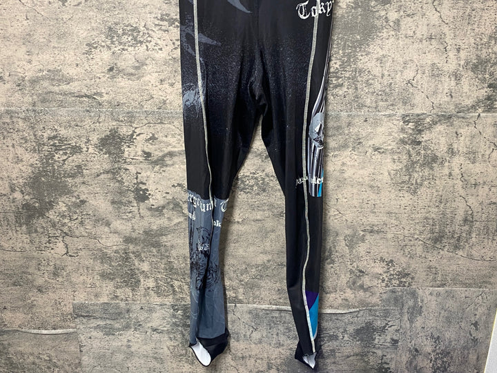 KE251 パンダーニ PANDANI ビブタイツ パッド無し 黒 白 XL