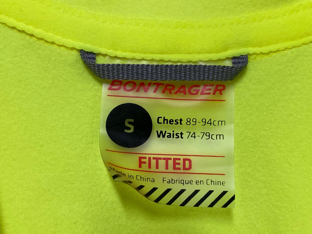 KG926 ボントレガー BONTRAGER Velocis Thermal Long Sleeve Jersey 長袖 サイクルジャージ ネオンイエロー S ※汚れ