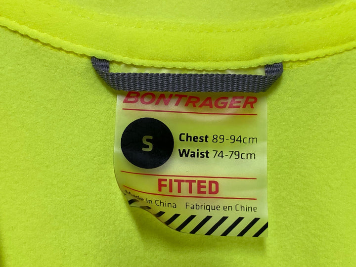 KG926 ボントレガー BONTRAGER Velocis Thermal Long Sleeve Jersey 長袖 サイクルジャージ ネオンイエロー S ※汚れ
