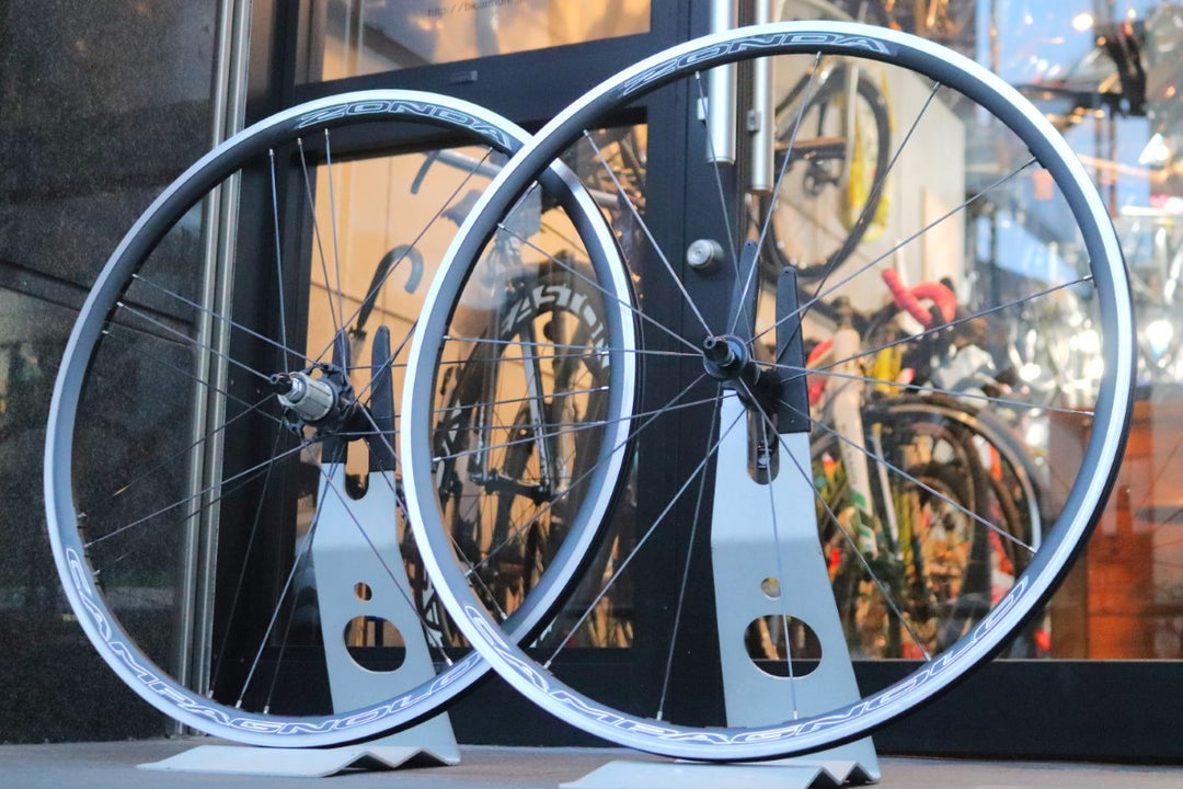 カンパニョーロ CAMPAGNOLO ゾンダ ZONDA アルミ クリンチャー ホイールセット シマノ12/11S 17C 【東京南麻布店】