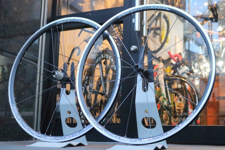 カンパニョーロ CAMPAGNOLO ゾンダ ZONDA アルミ クリンチャー ホイールセット シマノ12/11S 17C 【東京南麻布店】