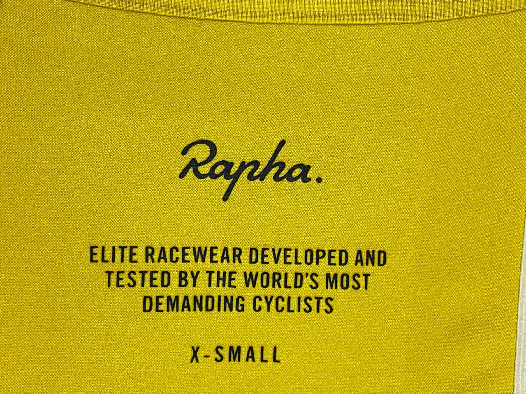 KR204 ラファ Rapha PRO TEAM JERSEY 半袖 サイクルジャージ 黄 XS