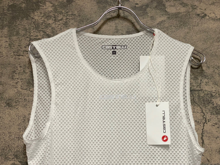 KE514 カステリ CASTELLI ノースリーブ ベースレイヤー 白 M