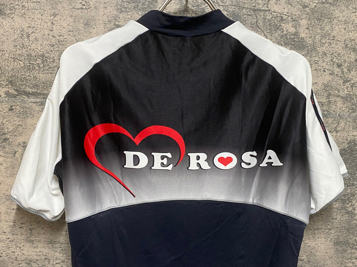 JP402 デローザ DE ROSA 半袖 サイクルジャージ 黒 L