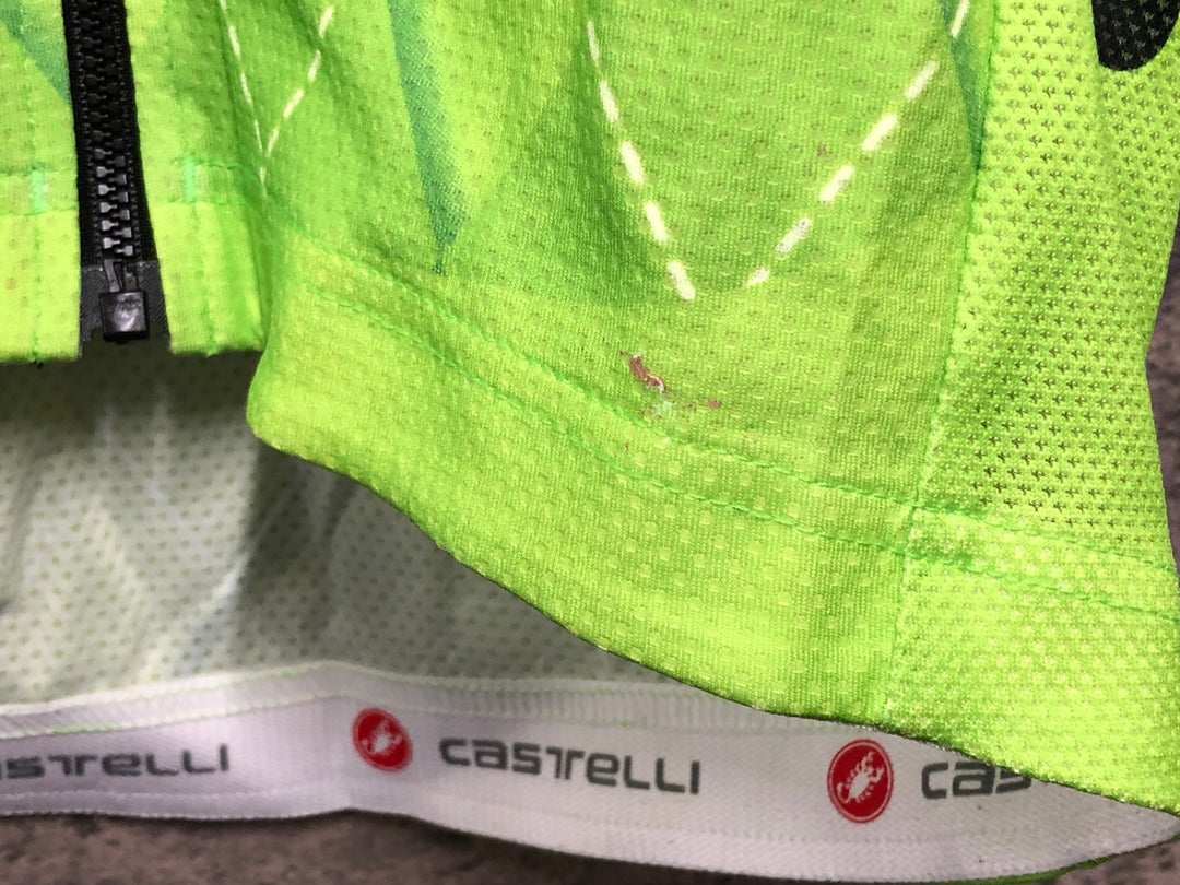 KD666 カステリ CASTELLI 半袖 サイクルジャージ 緑 M CANNONDALE