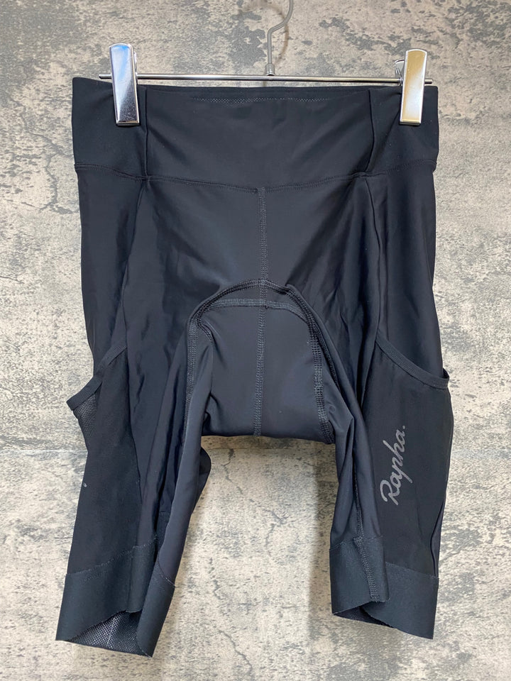 KC765 ラファ Rapha CARGO SHORTS カーゴショーツ 黒 レディース M