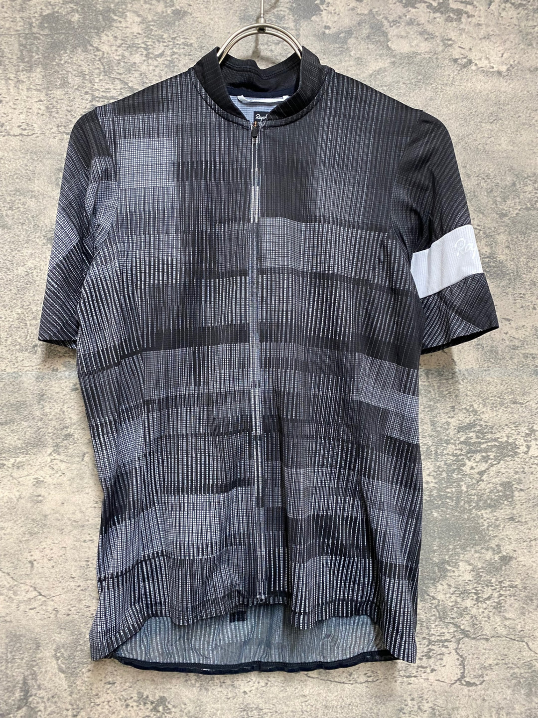 JN423 ラファ Rapha WOMEN'S FLYWEIGHT JERSEY - PRINTS 半袖 サイクルジャージ 黒 S