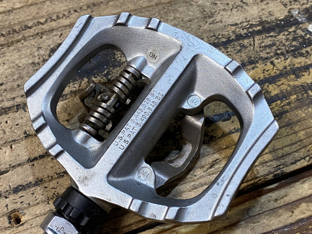 JZ349 シマノ SHIMANO PD-A530 ビンディングペダル 片面フラット SPD シルバー