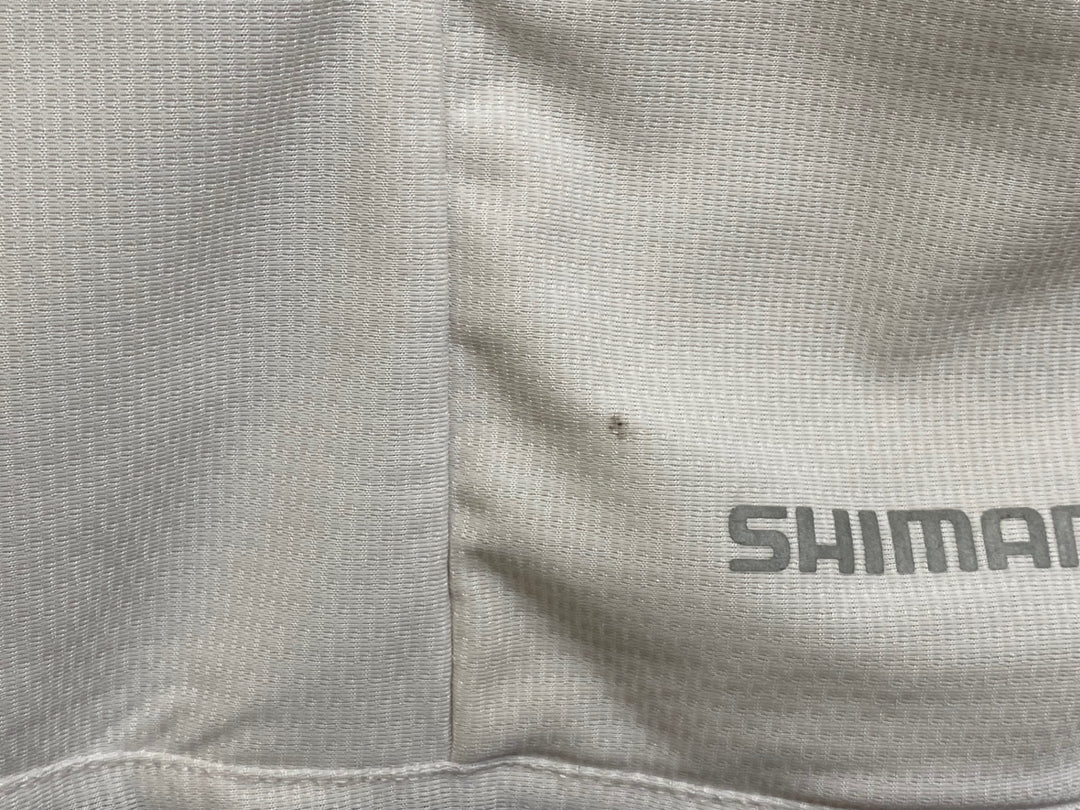 JO068 シマノ SHIMANO 半袖 サイクルジャージ 白 黒 L