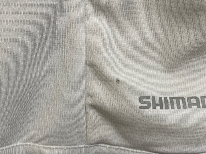 JO068 シマノ SHIMANO 半袖 サイクルジャージ 白 黒 L