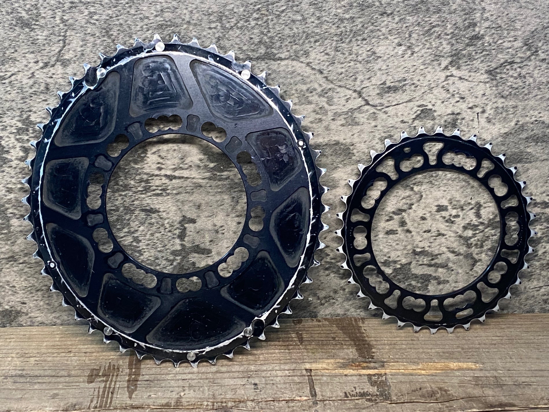 佳山　楕円 JI960 ローター ROTOR Q-RINGS 楕円 チェーンリング セット 52/36T