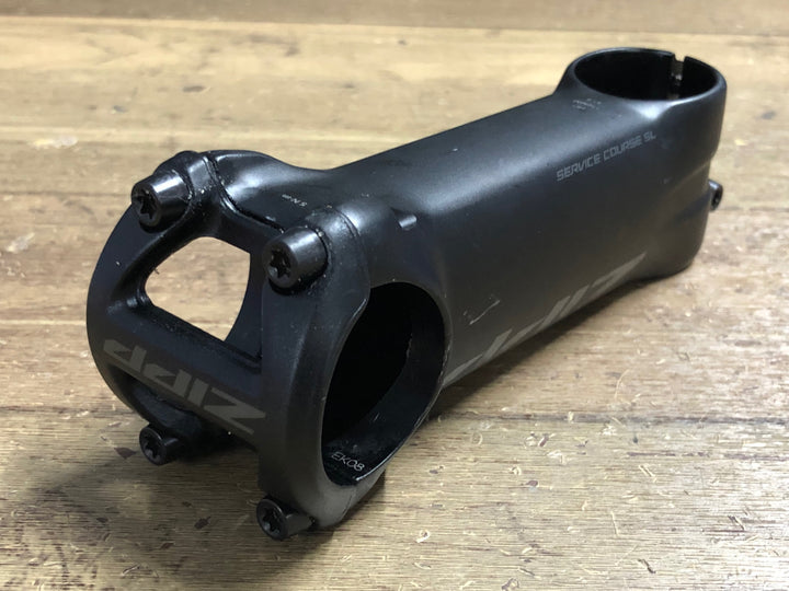KJ527 ジップ ZIPP SERVICE COURSE SL アルミステム 黒 Φ31.8 OS 110mm 6° マイコンマウントフェイスプレート付