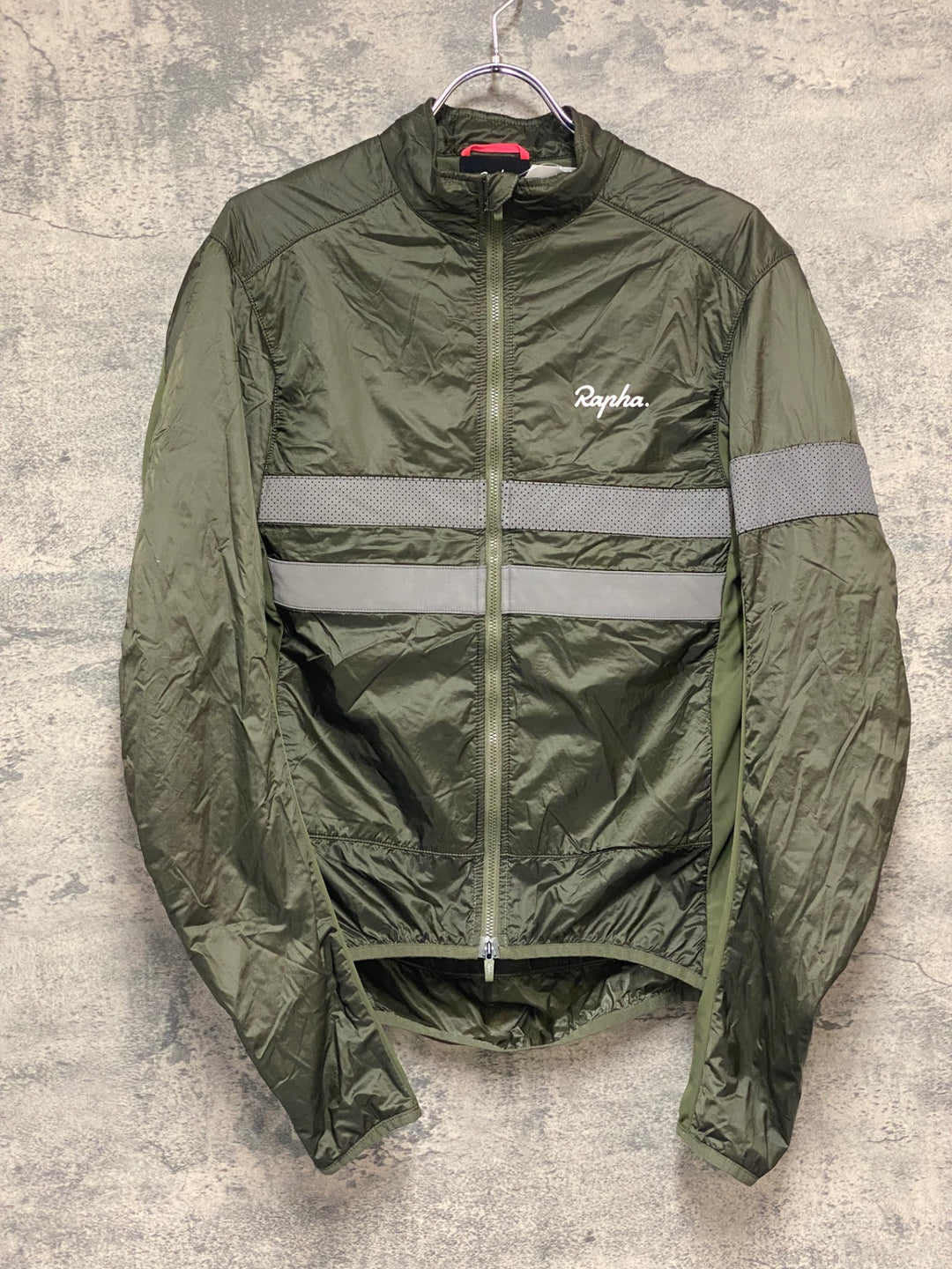 KS437 ラファ Rapha BREVET INSULATED JACKET 長袖 サイクルジャケット 深緑 M