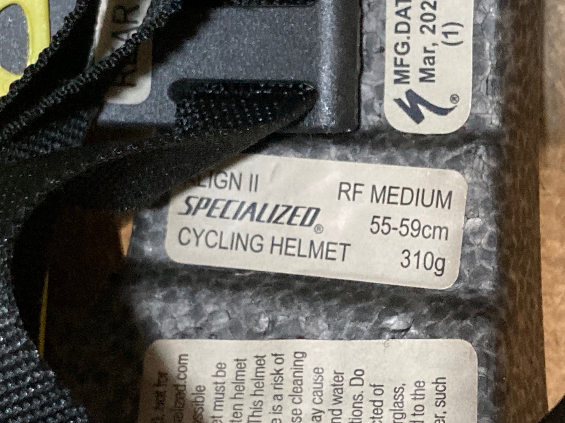 KG903 スペシャライズド SPECIALIZED アライン ALIGN 2 ヘルメット 黒