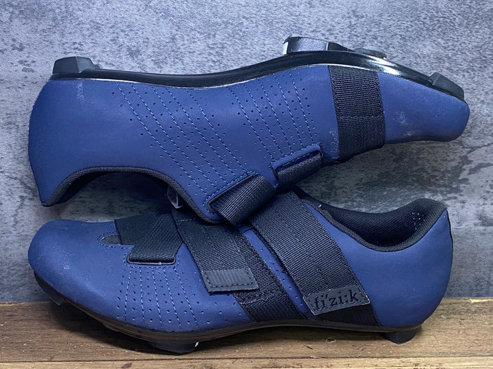 JJ115 フィジーク fizik テンポ TEMPO R5 POWERSTRAP shoes ビンディングシューズ 紺 EU43