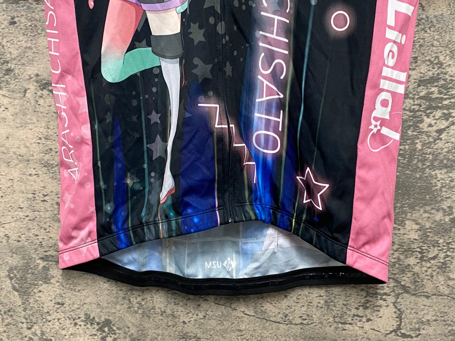 KG893 ファイス FICE 半袖 サイクルジャージ 黒 ピンク L ラブライブ