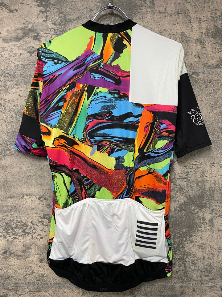 JI378 ラファ Rapha RCC BRAULIO AMADO PRO TEAM FLYWEIGHT JERSEY サイクルジャージ 総柄 L
