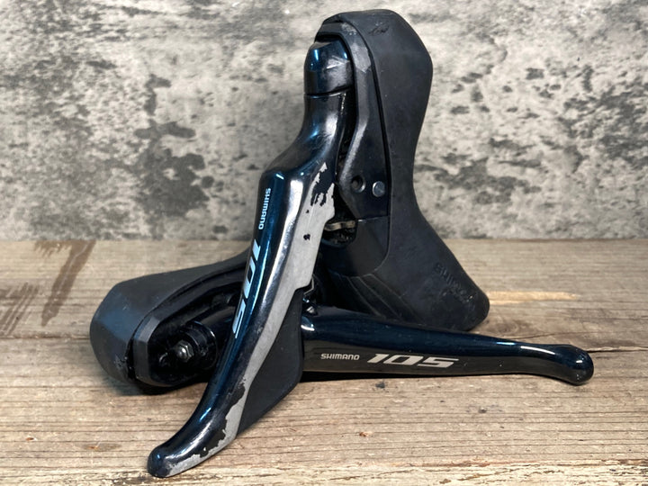 JJ093 シマノ SHIMANO ST-R7020 STIレバー 2x11S ※ブラケット劣化破れ傷,パーツ欠品,固定部えぐれの為ジャンク