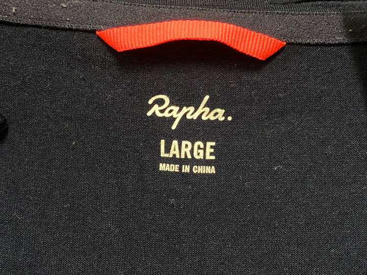 KE817 ラファ Rapha LONG SLEEVE WINDBLOCK JERSEY 長袖 サイクルジャージ L 濃紺