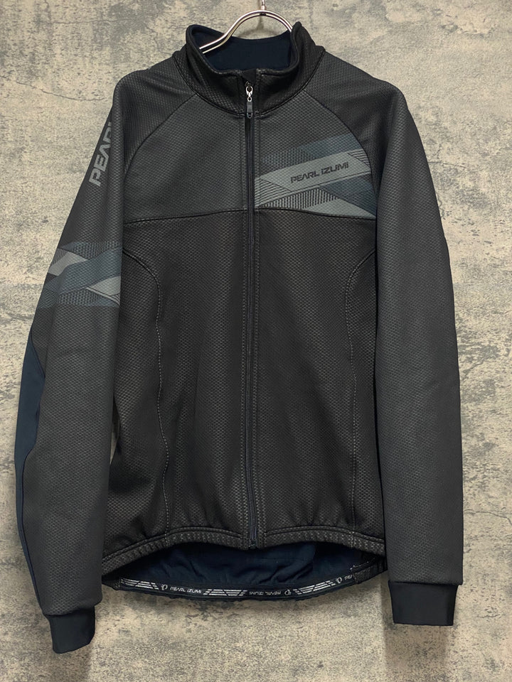 JZ203 パールイズミ PEARL iZUMi 長袖 サイクルジャケット 黒 XL 裏起毛 WINDBREAK