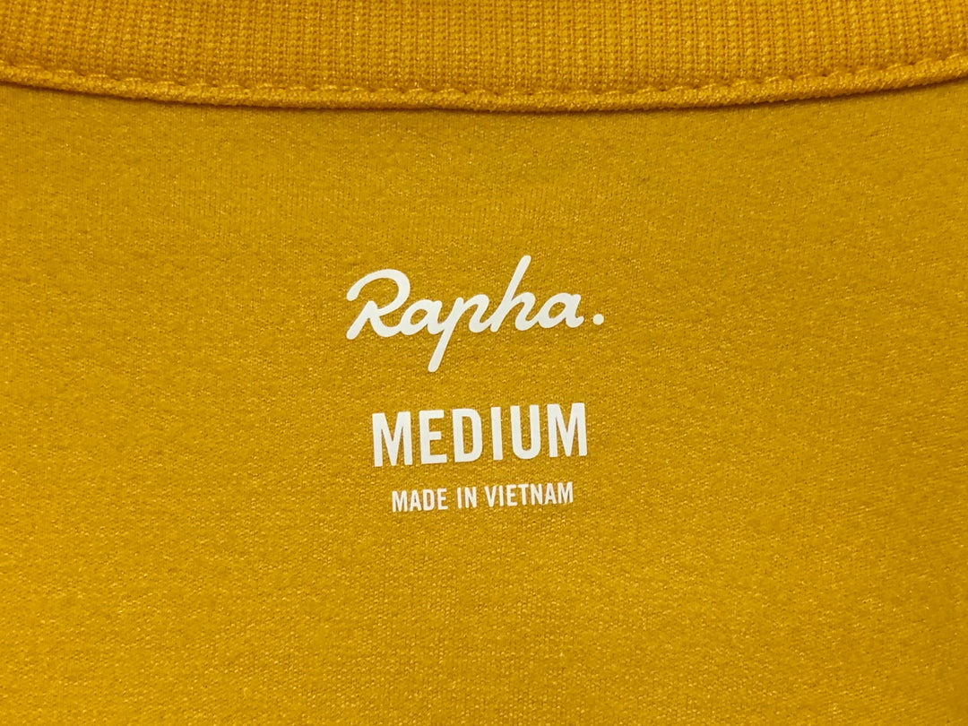 JG718 ラファ Rapha CORE LONG SLEEVE JERSEY 長袖 サイクルジャージ マスタード M 裏起毛