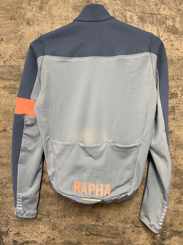 IZ051 ラファ Rapha PRO TEAM WINTER JACKET 長袖 サイクルジャケット ライトブルー S 裏起毛