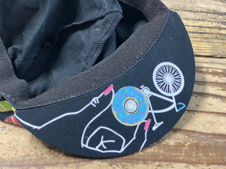 KG254 ベロサイクリスト BELLO CYCLIST サイクルキャップ 黒 ドーナツ