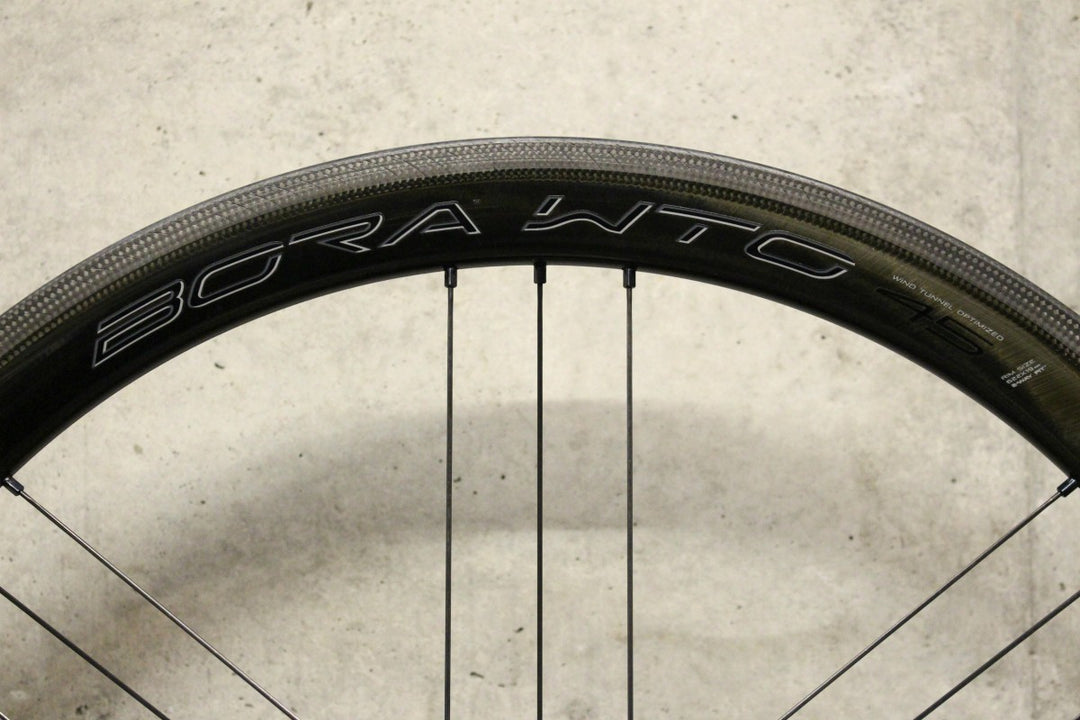 カンパニョーロ Campagnolo ボーラ BORA WTO 45 カーボン チューブレス ホイールセット カンパ11S/12S ワイドリム 19C リアのみ 【福岡店】