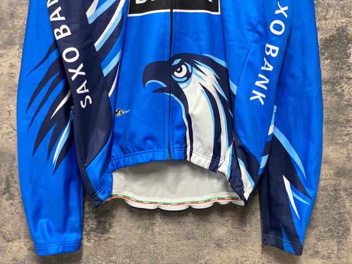 KJ808 スポーツフル sportful 長袖 サイクルジャケット 紺 L 裏起毛 SAXO BANK