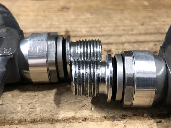 KC717 シマノ SHIMANO デュラエース DURA-ACE PD-9000 ビンディングペダル SPD-SL ※ペダルバネ破損のためジャンク