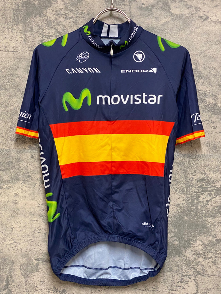 JS495 エンデュラ ENDURA 半袖 サイクルジャージ 濃紺 movistar ※サイズ不明