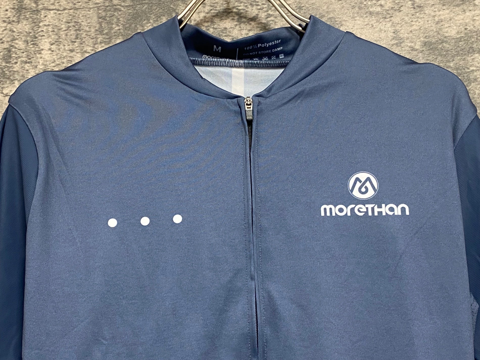 MIXPRESSION11 サイクルジャージ グレー JX896 モーゼン Morethan 半袖 サイクルジャージ グレーネイビー M