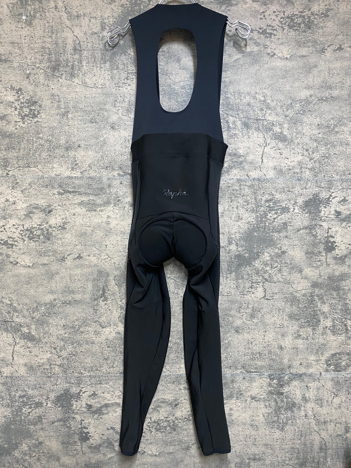 JQ777 ラファ Rapha CORE WINTER TIGHTS WITH PAD ビブタイツ 黒 S 裏起毛
