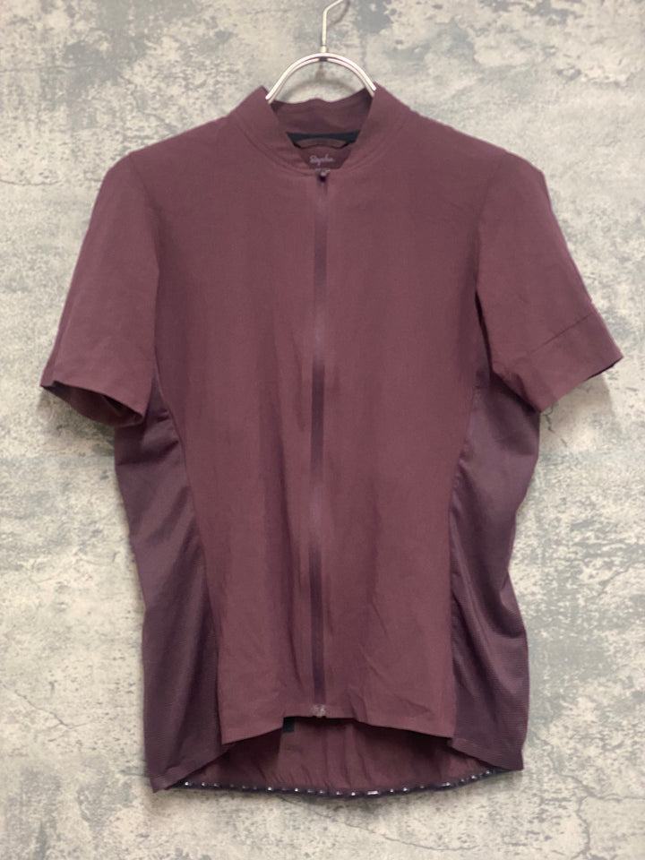 JN424 ラファ Rapha WOMEN'S SILK FLYWEIGHT JERSEY 半袖 サイクルジャージ 茶 S