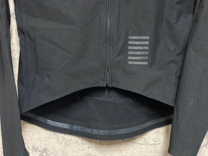 KE081 ラファ Rapha PRO TEAM LONG SLEEVE SHADOW JERSEY 長袖 サイクルジャージ 黒 S 裏起毛 ※擦れ,一部劣化