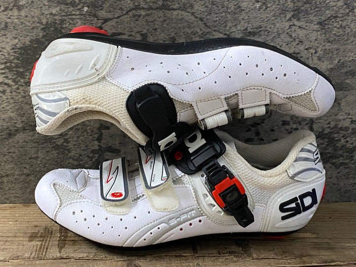 KL635 シディ SIDI GENIUS 5 FIT ビンディングシューズ 白 3穴 EU41
