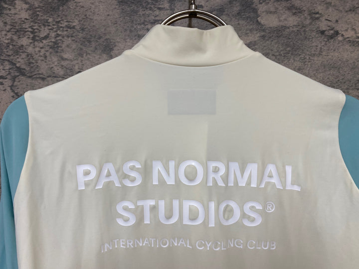 JY485 パスノーマルスタジオ PAS NORMAL STUDIOS Mechanism Long Sleeve Jersey 長袖 サイクルジャージ ホワイト グリーン M