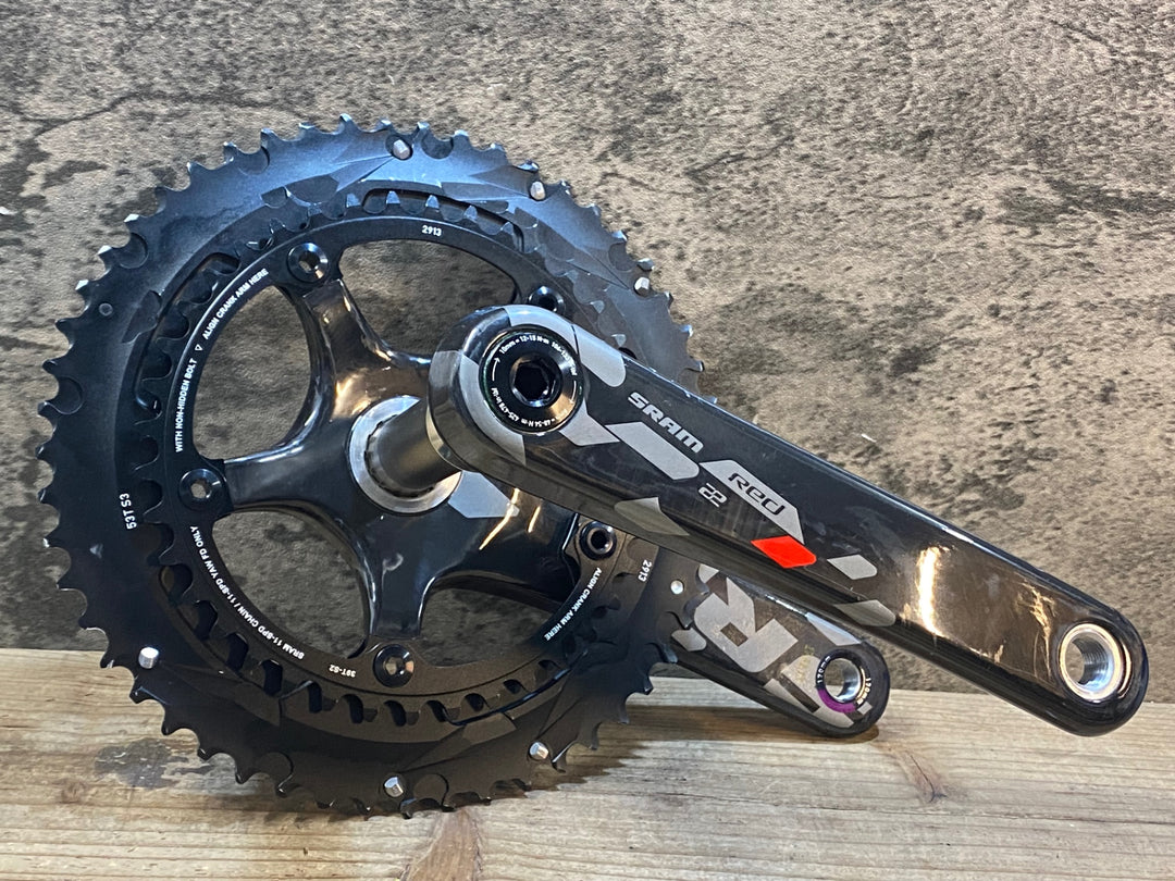 JV824 スラム SRAM Red 22 カーボン クランクセット 170mm 53/39T XGideR BCD130 11s GXP