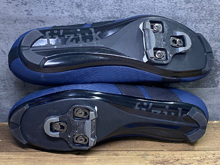 JJ115 フィジーク fizik テンポ TEMPO R5 POWERSTRAP shoes ビンディングシューズ 紺 EU43