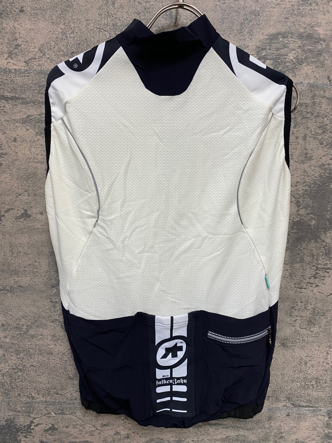 KC491 アソス assos iG.falkenZahn ベスト ジレ 白黒 M 裏起毛