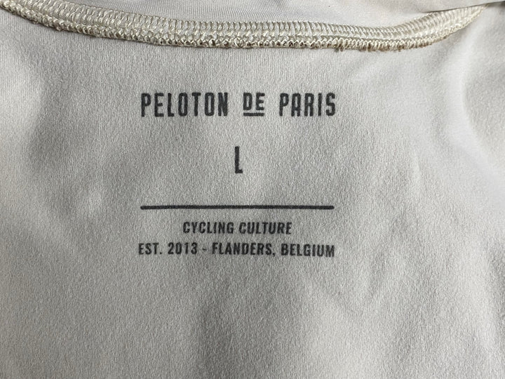 KF089 プロトンドパリ PELOTON DE PARIS 長袖 サイクルジャージ 裏起毛 コーデュロイ ベージュ L