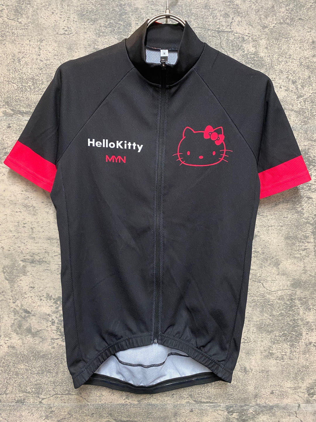 JS124 マイン MYN 半袖 サイクルジャージ 黒 S HelloKitty ※日焼け