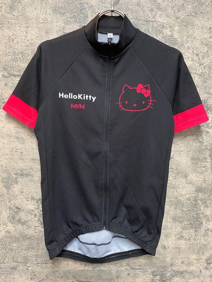 JS124 マイン MYN 半袖 サイクルジャージ 黒 S HelloKitty ※日焼け