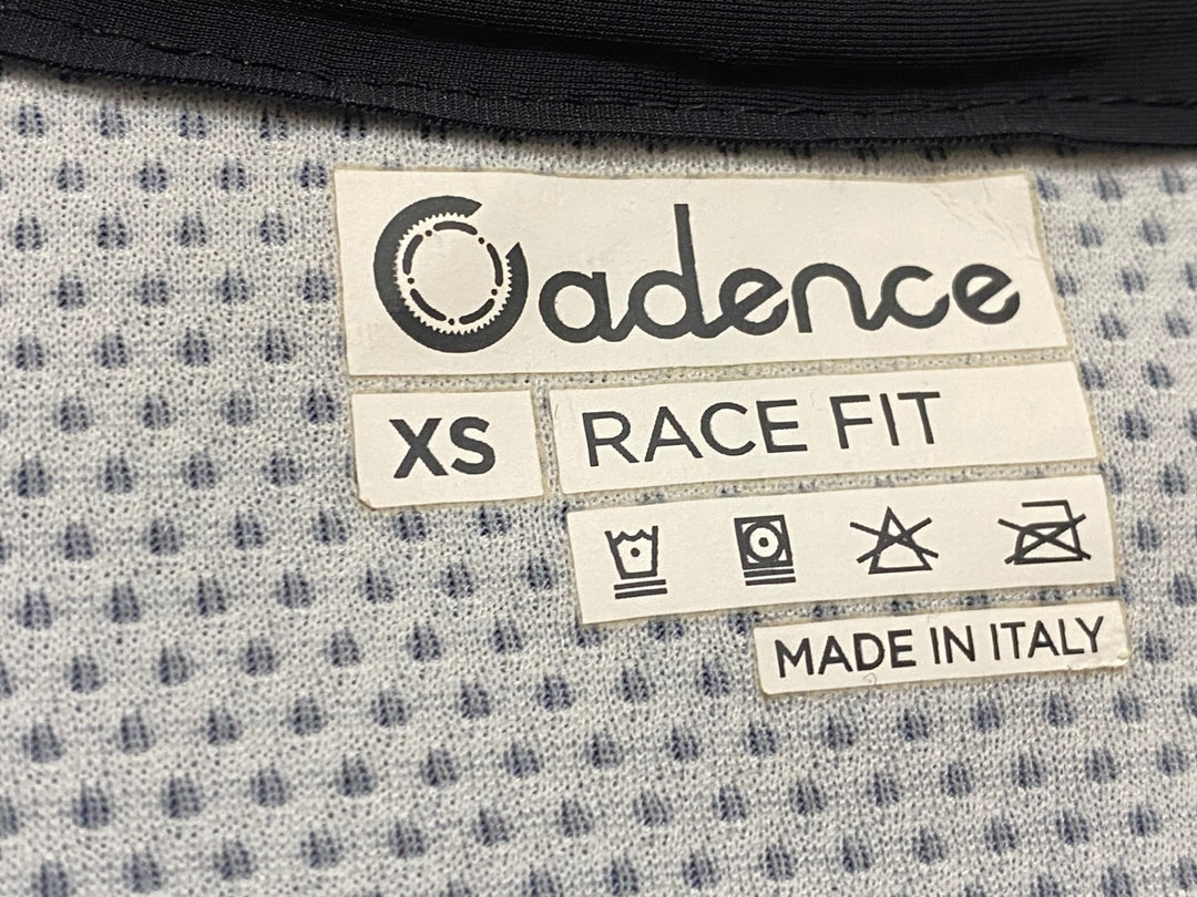 JQ512 ケイデンス Cadence RACE FIT 半袖サイクルジャージ 黒 XS